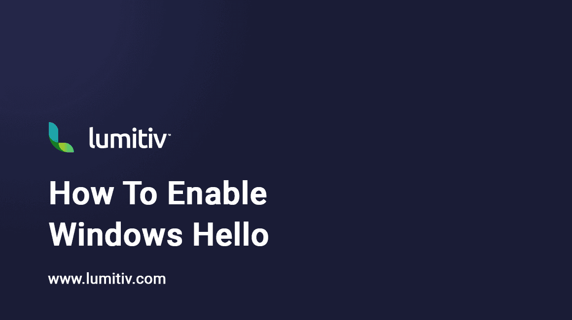 How to Enable Windows Hello
