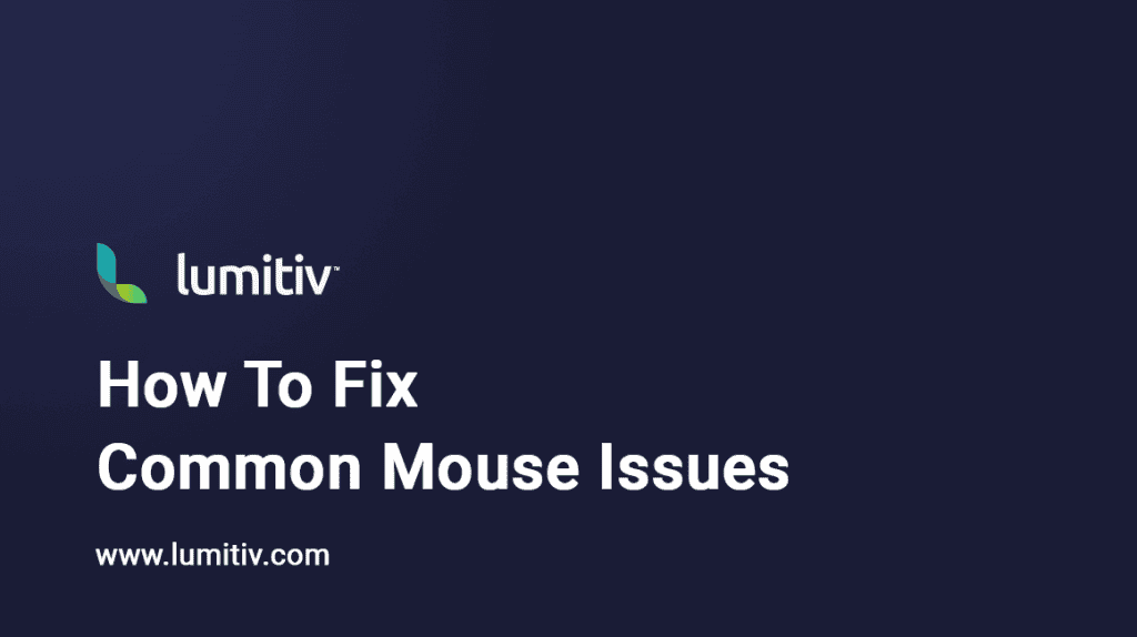 How to Fix Common Mouse Issues