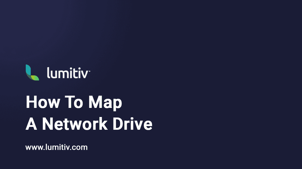 How To Map a Network Drive