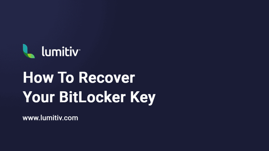 How To Recover BitLocker Key